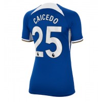 Chelsea Moises Caicedo #25 Domáci Ženy futbalový dres 2023-24 Krátky Rukáv